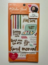 Amy Tangerine Sticker Book 30 Sheets Includes Foil Treatments and Clear Sticker