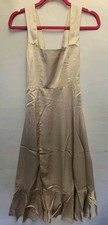 Show Me Your Mumu Claire Midi Dress Champagne Luxe Satin XS Bridesmaid 2772