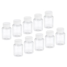 30pcs 30ml 1 Oz Wide Mouth Reagent Storage Bottle Plastic Sample Containers
