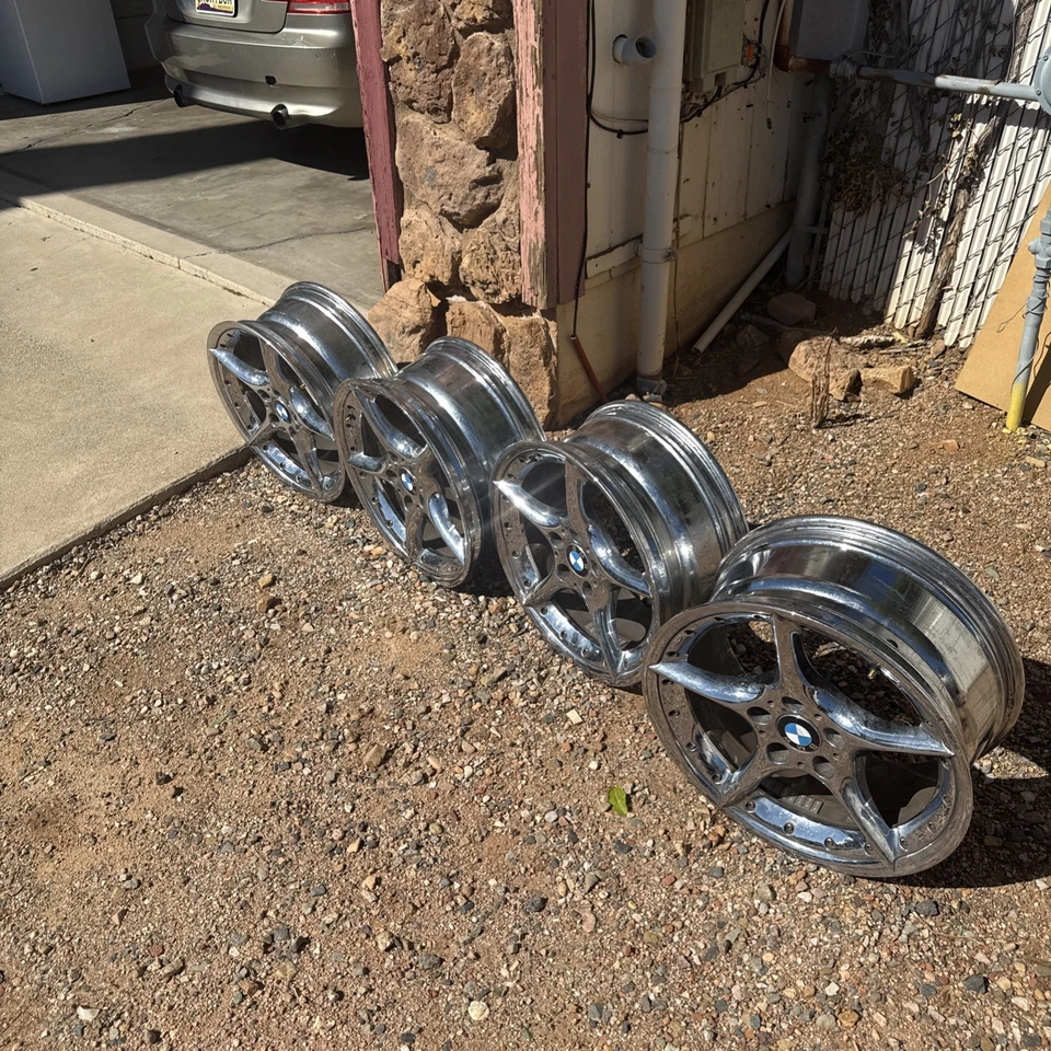 宝马 18 BBS 108 STAGGERED 原始设备制造商工厂车轮 E85 Z4 E86 E46 E36 Z3 M3 E88 F20 M1 — 第 4/4 张图片