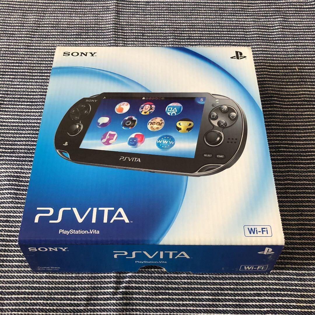 Unused Sony PlayStation Vita PS Vita Wi-Fi Model Crystal Black PCH 