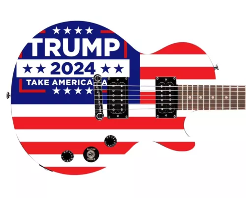 Donald Trump 2024 Custom Epiphone Les Paul Electric Guitar President USA MAGA