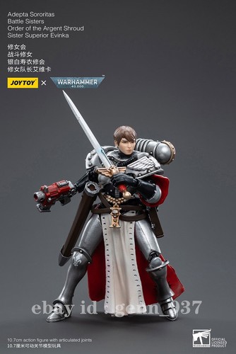 Joytoy 1/18 Adepta Sororitas Ordine della Sindone d'Argento Sorella Superiora Evinka - Foto 7 di 9