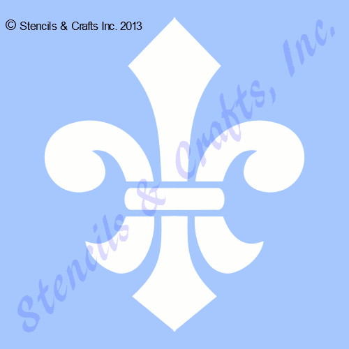 4.5" FLEUR DE LIS STENCIL SCRAPBOOK CRAFT PATTERN ART TEMPLATE PAINT NEW - Imagen 1 de 1