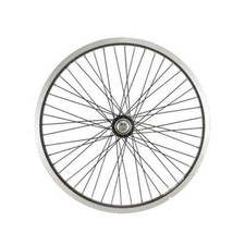 Roue velo bmx 20'' ar axe 10mm as7x mx 48t jante/rayons noirs