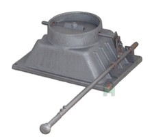 Regolazione aria in ghisa cappa fumi valvola a farfalla acceleratore fumi