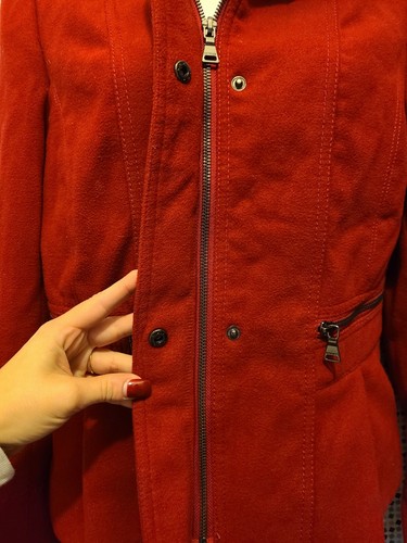 Express Red Dress Coat Size Sm - EUC - Picture 4 of 12
