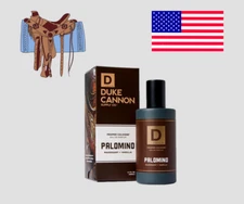 Duke Cannon Palomino Proper Cologne 1.7oz Mahogany Vanilla  Benefits USA Vets
