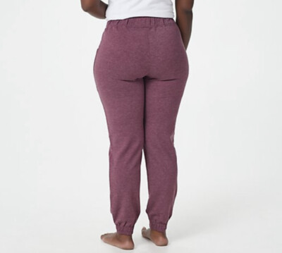 NWOT Cuddl Duds Comfortwear Petite Length Jogger Pants In Mauve