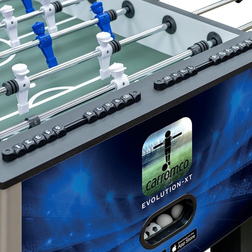 CARROMCO KICKER EVOLUTION-XT in blau Tischfußballspiel App Tunierkicker - Bild 9 von 14