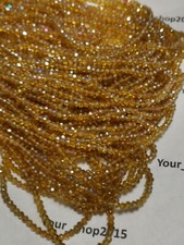 100 Faceted Rondelle Crystal Glass Beads 2x3mm  15 colours Jewellery making
