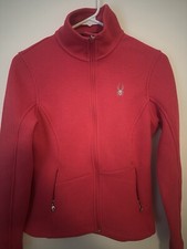 Spyder Jacket Womens S Full Zip Core Sweater Pink Zipped Pockets