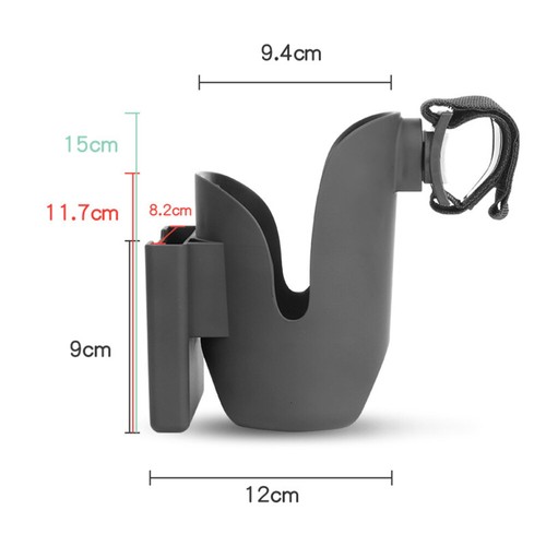 2 -in-1 Stroller Cup Holder Bottle Hoolder Rack for Cart Baby Trolley Shelf - Picture 3 of 11
