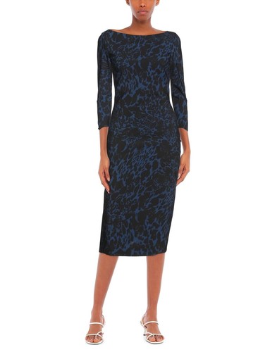 NWT Chiara Boni La Petite Robe Lorne Dress 8U.S./44IT Wilderness Blue MSRP$695 - Picture 2 of 8