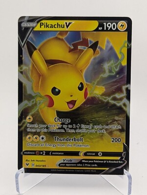 Pikachu V 043/185 NM Vivid Voltage Ultra Rare Holo Near Mint 43