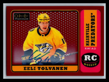 2018-19 O-PEE CHEE PLATINUM #R-82 RED AUTO ROOKIE EELI TOLVANEN
