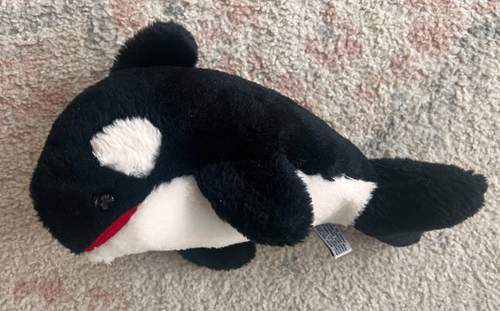 Vintage 1992 Sea World Shamu Killer Whale Orca 10" Plush Stuffed Toy - Picture 2 of 6