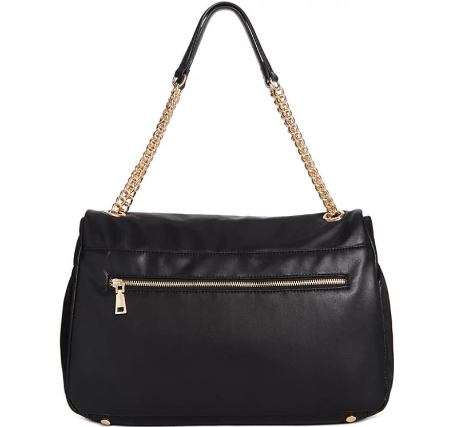 韓国 Sienne シエンヌ Leather Padding Bag Black Mini Padding Bag (Black) - sienne