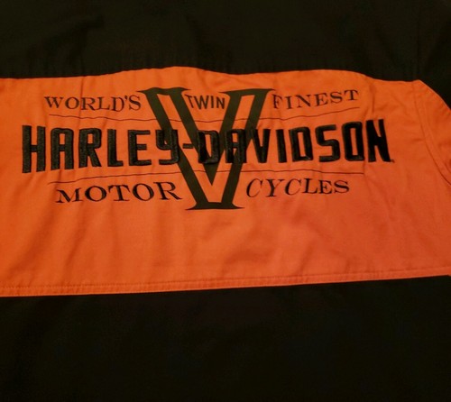 Harley Davidson Motorcycles Mens Button Down Shirt Small Embroidered V Twin - Picture 6 of 6