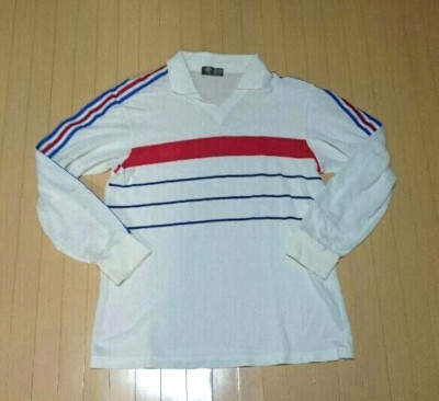 France 1984 EURO Away Template Football Maillot Trefoil Shirt
