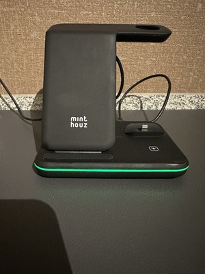 3in1 Wireless Induktion Ladegerät Ladestation für Apple Watch Air Pods iPhone