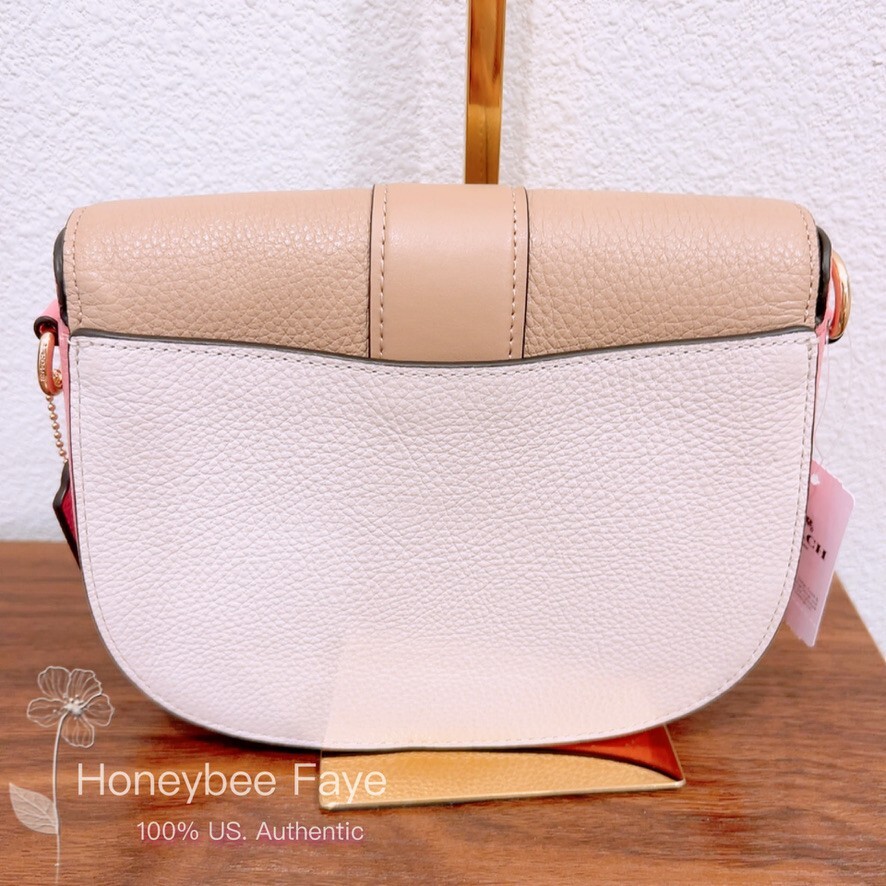 関税込＋完売品★COACH★C3596 ie Saddle Bag NWT Coach Georgie Saddle Bag In Colorblock C3596 | eBay