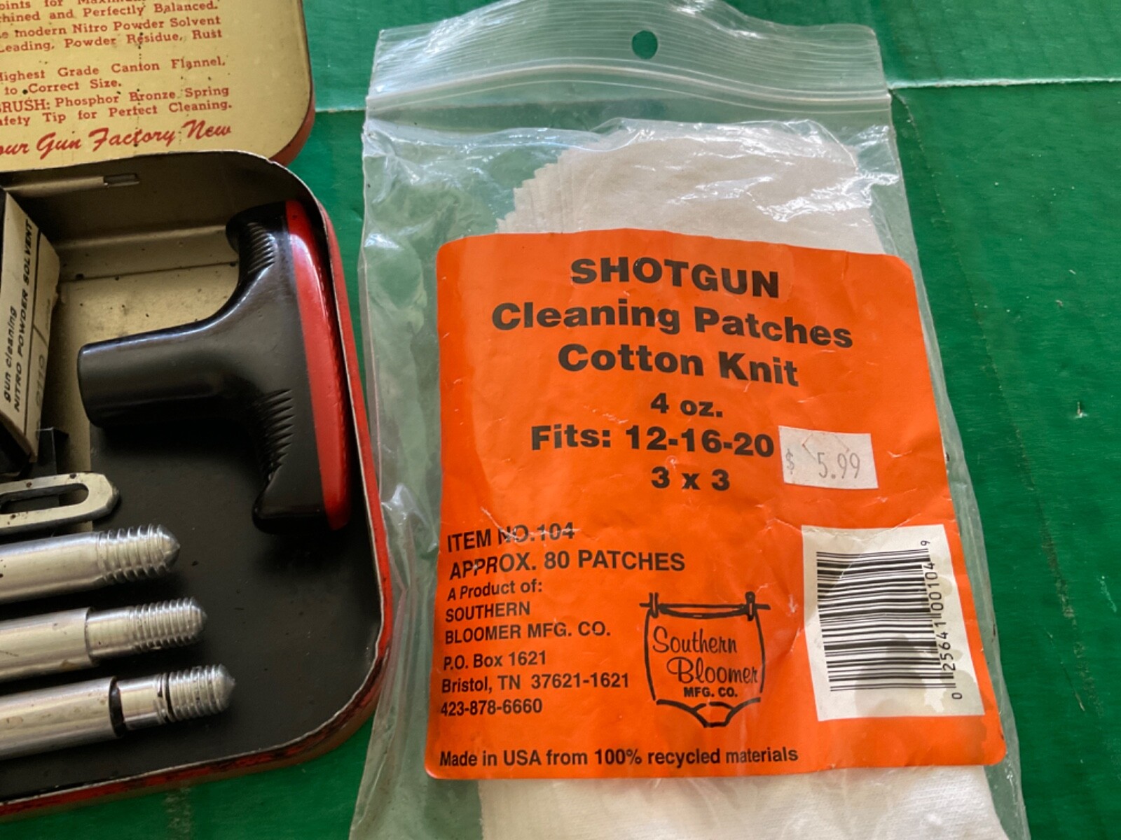 VINTAGE. JC HIGGINS Gun Cleaning Kit Sears Roebuck 2140 Red Case eBay