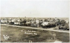 Rosetown Saskatchewan Canada Aerial View c.1925 RPPC Photo Postcard Copy