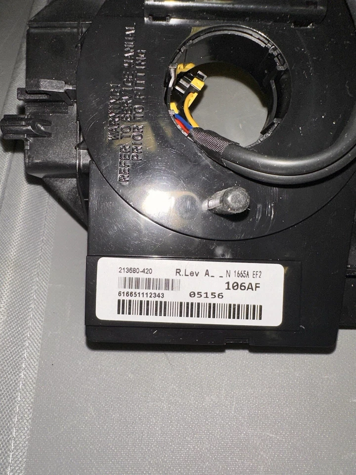 Jeep Liberty 2008-2012 reloj resorte con sensor de ángulo de dirección 616651112343 Foto 2 de 4