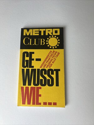 Metro Club:Gewußt wie..,Wissenswertes und praktische Haushaltstips (F7)