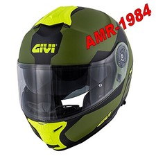 CASCO GIVI MODULARE HX21 X.21 X21 VERDE OPACO / GIALLO FLUO  GIVI HX21FSRGB