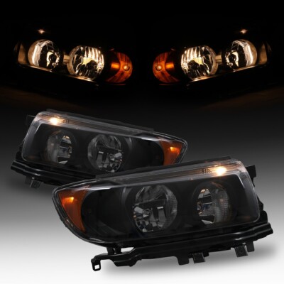 2006-2008 Headlights Pair For Subaru Forester Headlamps Driver & Passenger Side