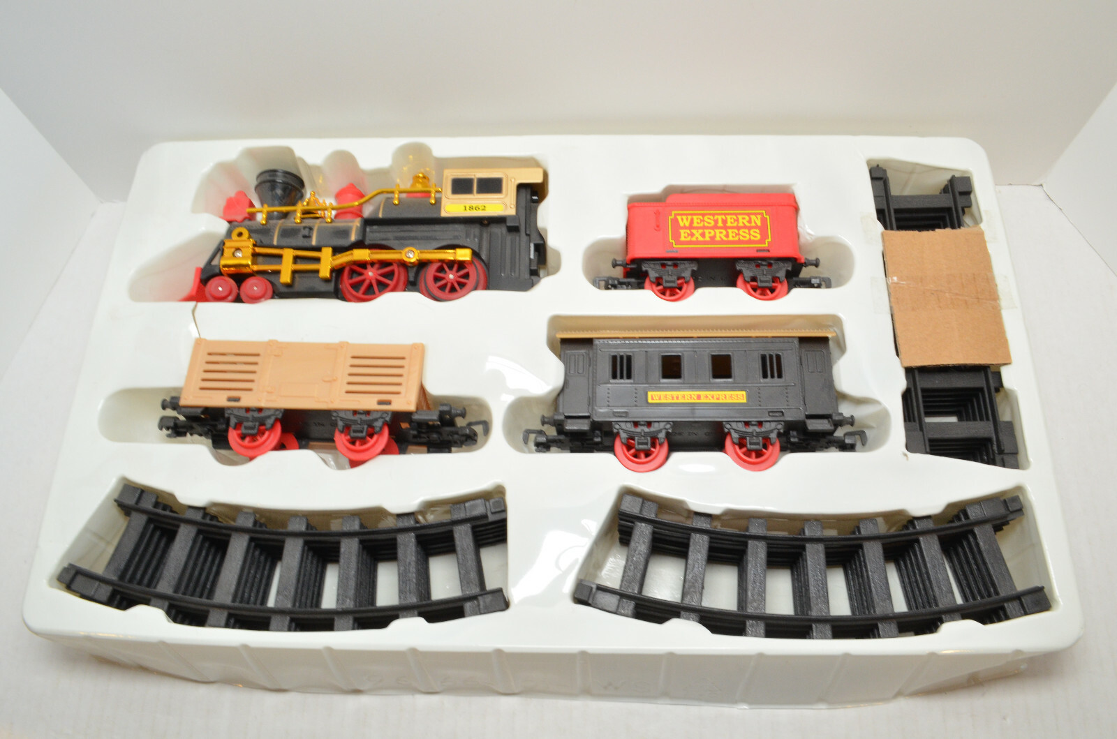 battery operated toy train set with light sound and smoke