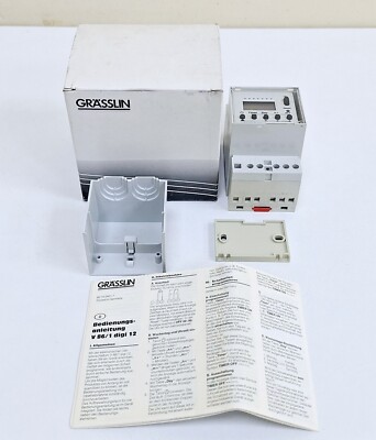 Grasslin V 86/1 DIGI 12 M. GLAS / 03.02.0004.1 Electronic Timer Switch