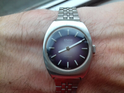 Duward 1016 HAND-WINDING PURPLE DIAL Vintage Sammlung ( 70´S) NOS Uhren Montre