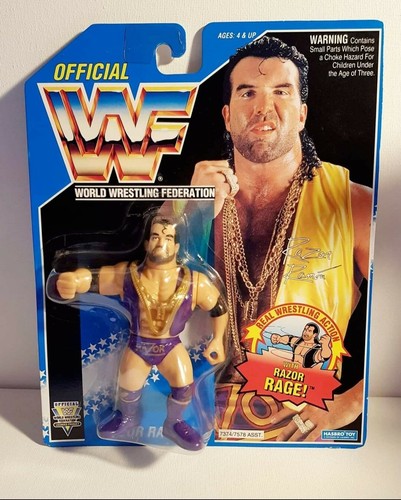 WWF HASBRO SERIES 10 PURPLE RAZOR RAMON WRESTLING ...
