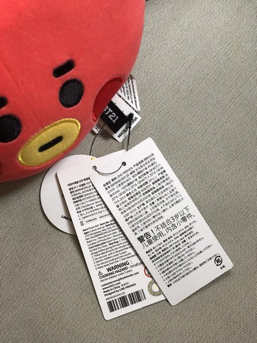 BTS BT21 Official Authentic Goods TATA Soft Baby Flat Face Cushion U.S SELLER - Picture 4 of 11