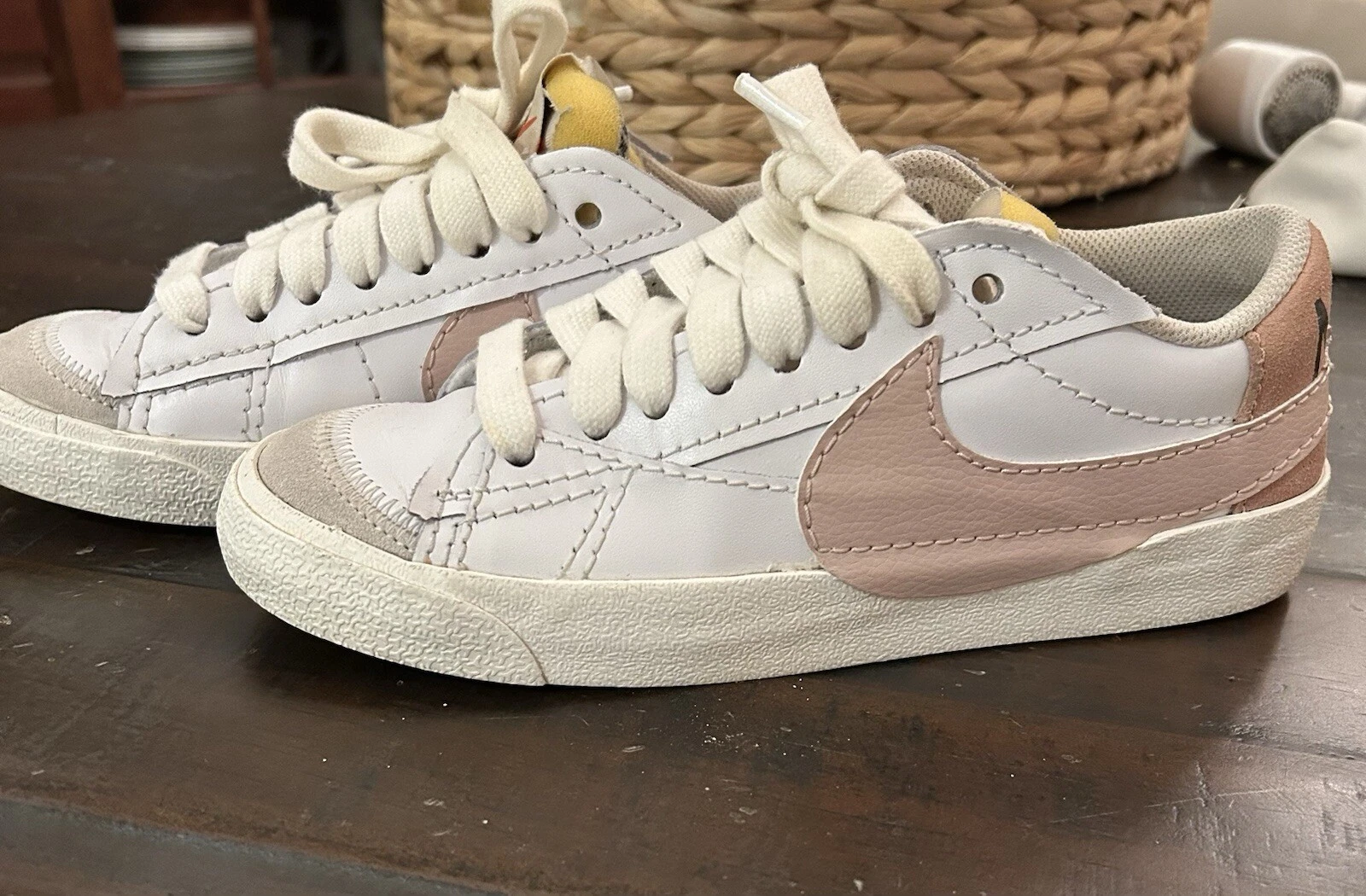 Blazer Nike Bas ‘77 Jumbo Blanc Rose Oxford Femme Taille 7,5