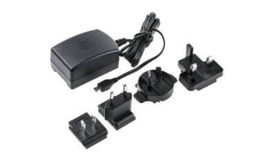 Raspberry Pi 1/2/3 wall charger Multination Plug microUSB 2.5A 5.1V