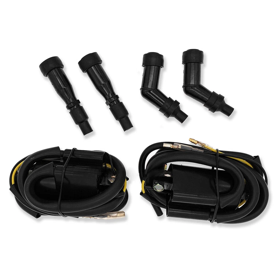 2x Ignition Coils Assembly with Spark Plug Caps fit for Suzuki GS550 GS850 Foto 4 de 4