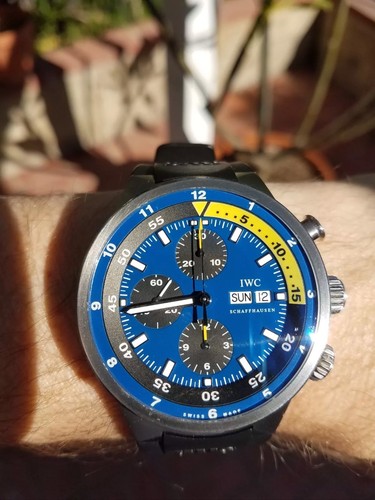 IWC Mens Aquatimer Tribute to Calypso Chronograph MINT 3782 | eBay