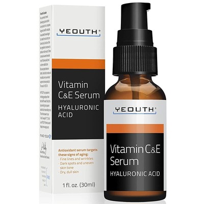 YEOUTH Vitamin C Vitamin E Beauty Solution [hyaluronic acid compounding] (1 OUNC