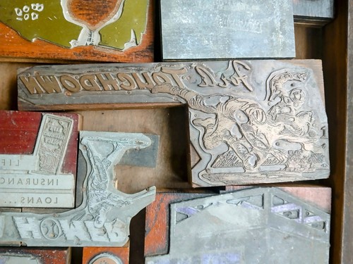 Lot Vintage Letterpress, 5 Trays W 3 Hamilton Pulls Over 175 Pcs, Wood Letters - Picture 5 of 24