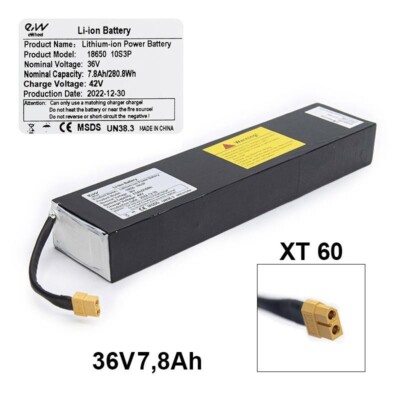 Lithium Akku 36V 7,8 Ah für Kugoo S1 Lite One Elektro Scooter XT60 Stecker