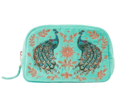 Elizabeth Scarlett x Fortnum Mason Velvet Makeup Cosmetic Bag 