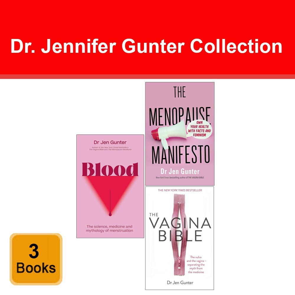 Dr Jennifer Gunter Collection 3 Books Menopause Manifesto, Blood, Vagina Bible