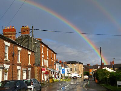 Foto 6x4 Zwei Regenbögen, zwei Länder Llanymynech Ein doppelter Regenbogen über L c2021