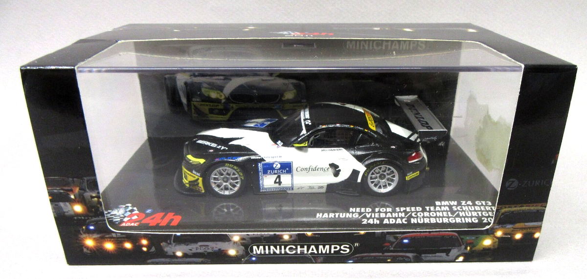 MINICHAMPS  Z4 GT3 限定版 1/1000 Paul's Model Art Minichamps BMW Z4 GT3 Schubert 2011 Nurenburg 1