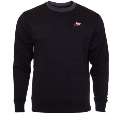 mens nike black sweatshirt red tick