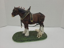 Anheuser-Busch Clydesdale Collection "Full Parade Dress" Horse DAMAGED